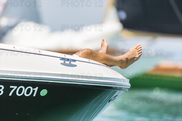 Midday nap on a sailing yacht