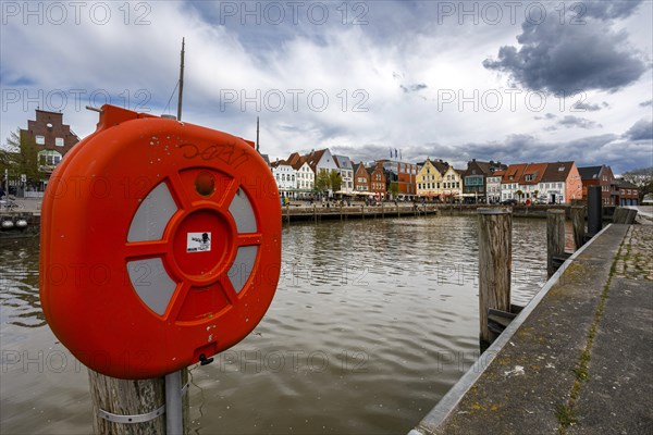 Lifebuoy at the inland harbour