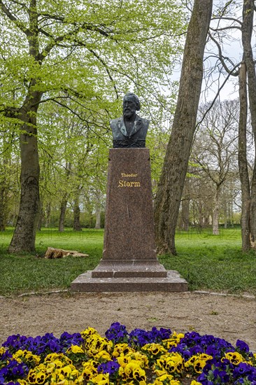 Theodor Storm Monument in Husum Castle Park