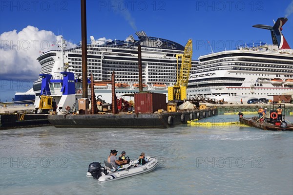 Cruise ships in the port of Nassau