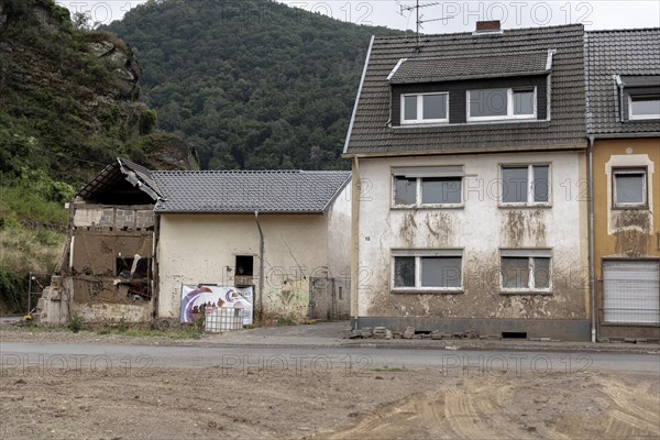 Flood damage to a house in Altenahr-Altenburg