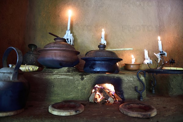 Typical Sri Lankan kitchen