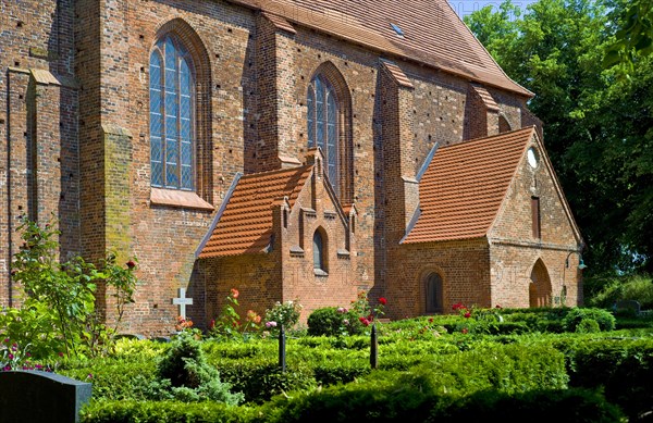 The church of Kirchdorf on the island of Poel