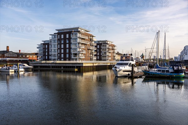 City Marina in Cuxhaven on the Landwehr Canal