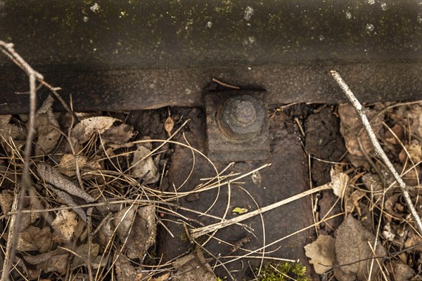 Old Deutsche Bahn tracks in Berlin. Symbolic image of the condition of Deutsche Bahns tracks