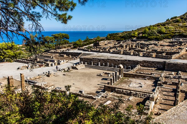 View of the sacred agora area