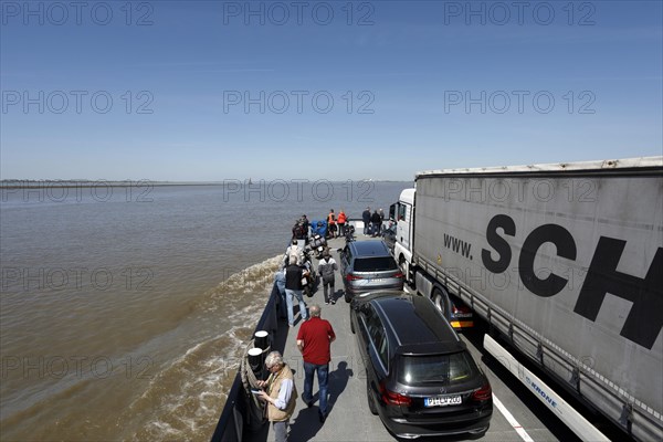 Elbe ferry between Glueckstadt and Wischhafen