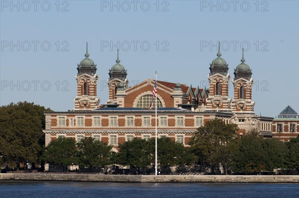 Gebaeude auf Ellis Island