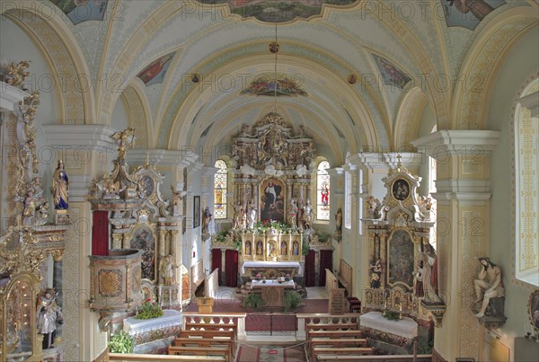 The Baroque pilgrimage church of Our Lady in Schnals is located in the village of the same name