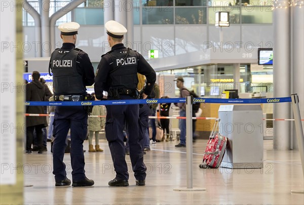 Unattended suitcase in the airport