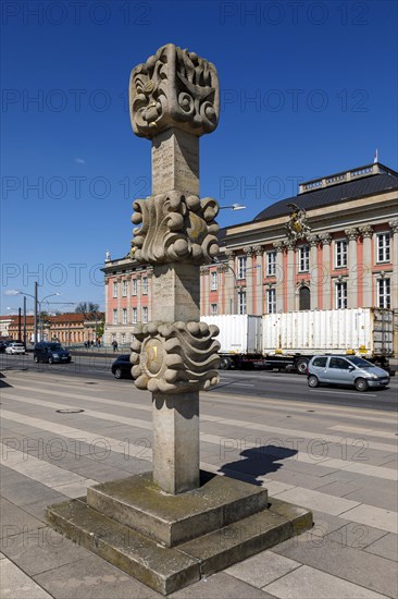 Post office column in the centre of Potsdam