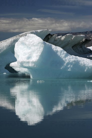 Iceberg in the glacial lake Joekulsarlon