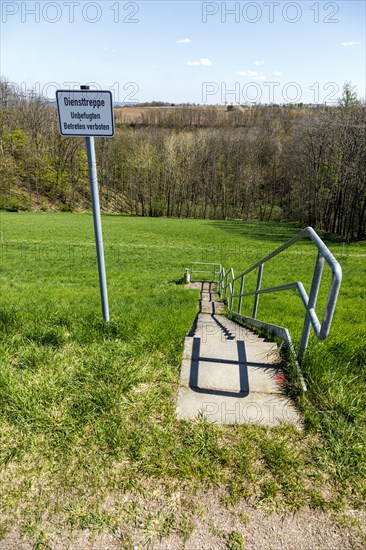 Stairs leading into the countryside