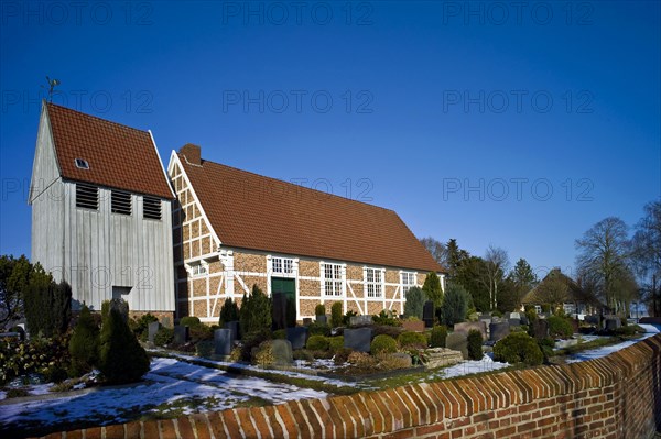 Half-timbered church of St. Anna in Moorriem Eckfleth