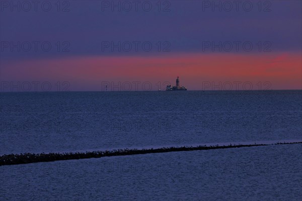 Mittelplate Drilling Platform in Meldorf Bay