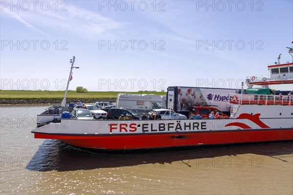 Elbe ferry between Glueckstadt and Wischhafen