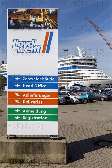 Aida Diva at Lloyd Werft Bremerhaven