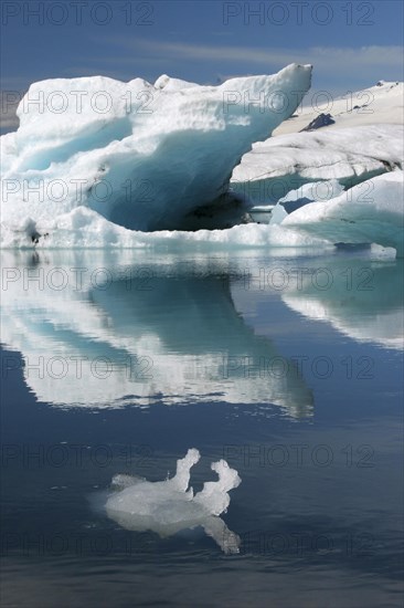 Iceberg in the glacial lake Joekulsarlon