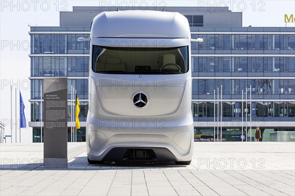 Futuristic truck in modern design