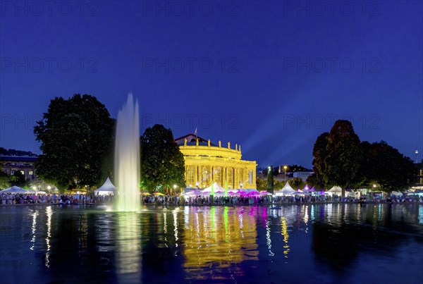 Summer festival in front of the opera house