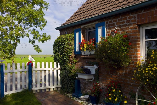 Decoration on a settler's house in Rheiderland