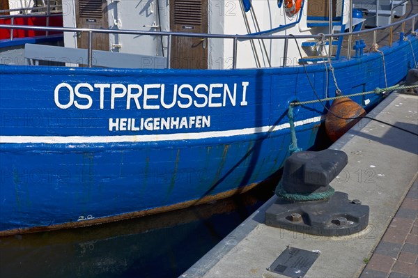 Fishing cutter Ostpreussen in the harbour