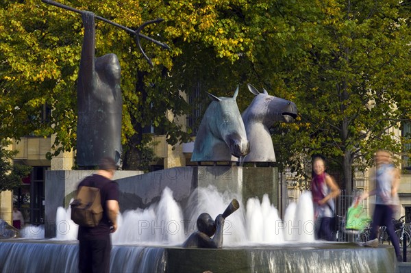 The Neptune Fountain on the Domshof