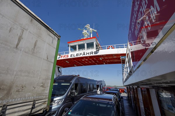 Elbe ferry between Glueckstadt and Wischhafen