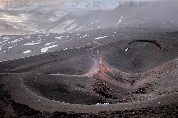 At a secondary crater of the volcano Etna