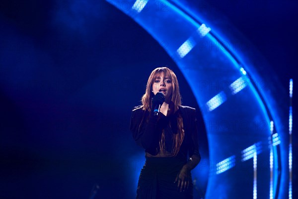 Singer Annalisa Scarrone live at Suzuki Stage 2023. Festival di Sanremo 2023