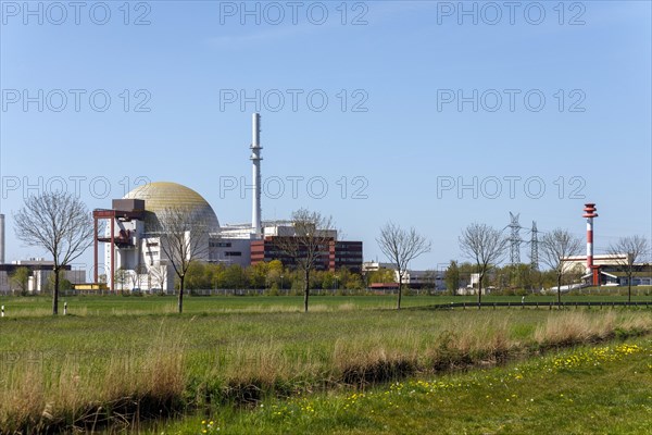 Decommissioned Brokdorf nuclear power plant