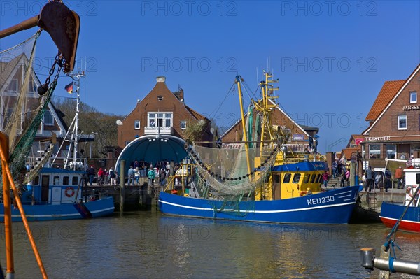 Crab cutter in the harbour