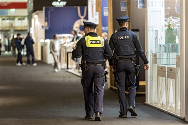 Policemen on patrol