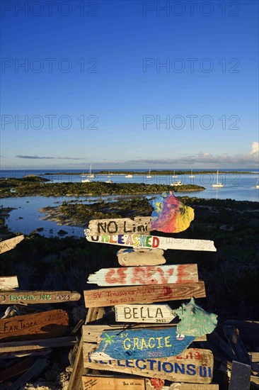 Sign forest on Boo Boo Hill