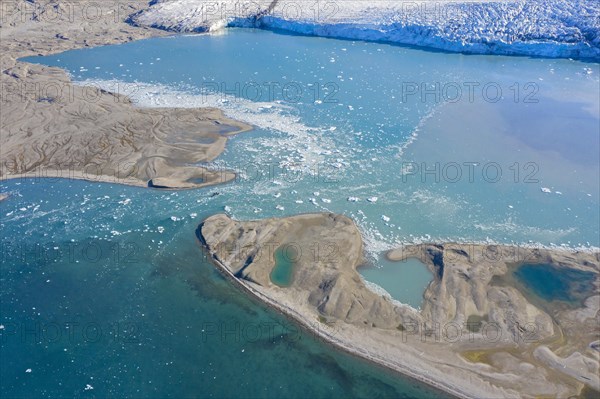 Aerial view over Recherchebreen