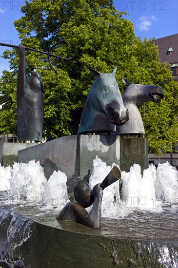 The Neptune Fountain on the Domshof