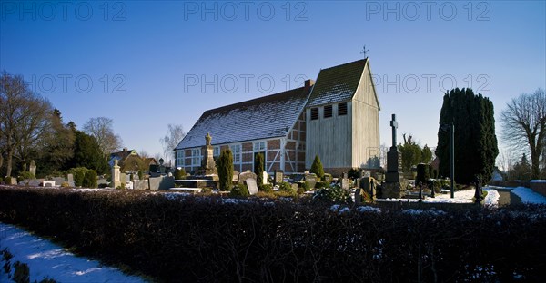 Half-timbered church of St. Anna in Moorriem Eckfleth