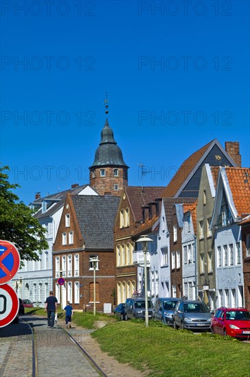 Row of houses at the harbour