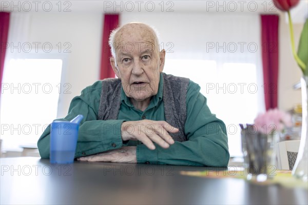 Portrait of a man in a nursing home