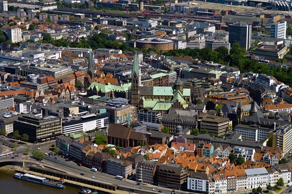 Bremens old town with the Schnoor district