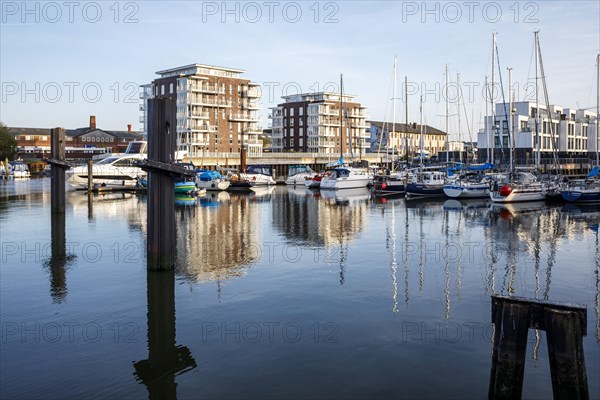 City Marina in Cuxhaven on the Landwehr Canal