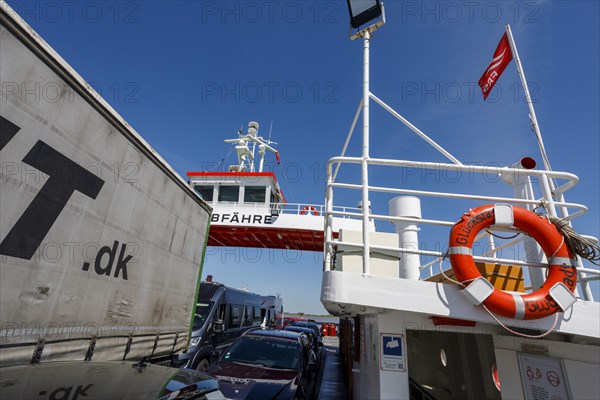 Elbe ferry between Glueckstadt and Wischhafen