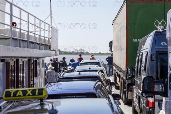 Elbe ferry between Glueckstadt and Wischhafen