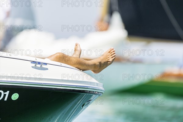 Midday nap on a sailing yacht