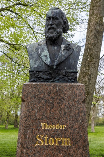 Theodor Storm Monument in Husum Castle Park