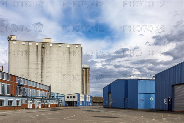 Warehouses in the port area at the outer harbour