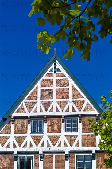 Gable of an old half-timbered house