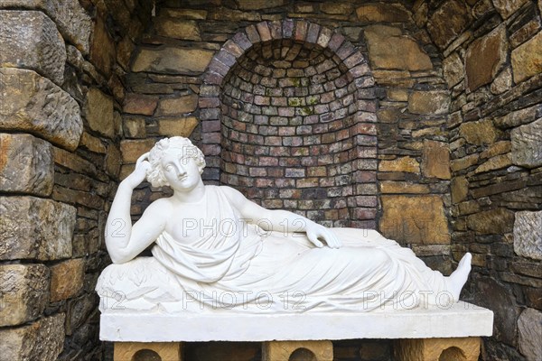 Statue of the reclining spring nymph Egeria