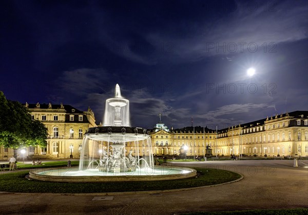 New Palace with evening lighting