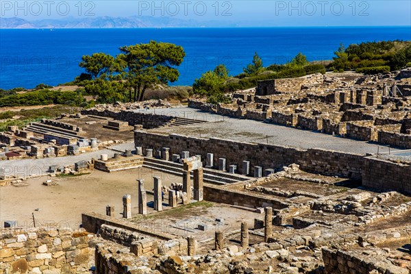 View of the sacred agora area